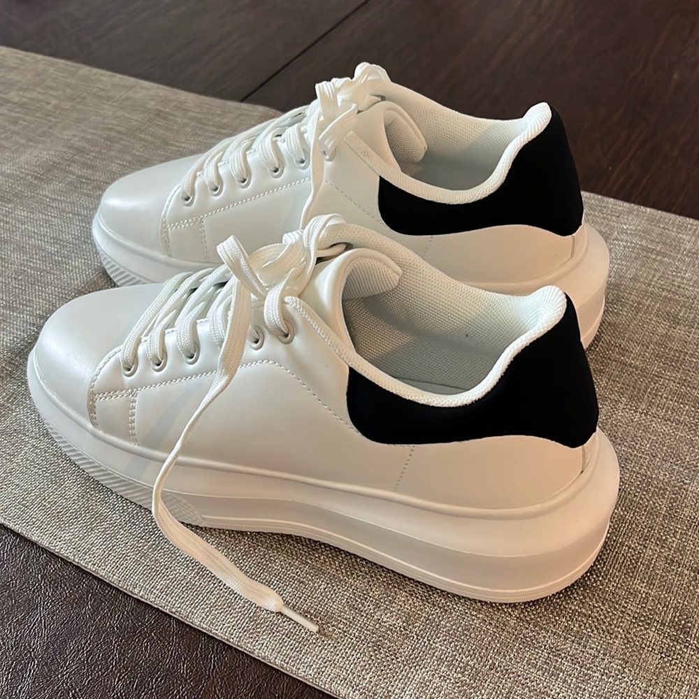 ASOS Design Dorian chunky sole white sneakers